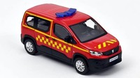 Norev 1/43 Peugeot Rifter 2019 Feuerwehr Modellbau Statisches Modell Diecast