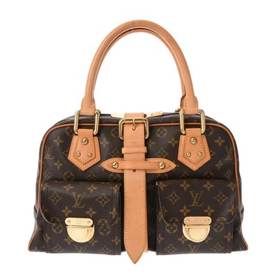 Louis Vuitton Monogram Manhattan Gm Brown M40025 Monogram Canvas Handbag