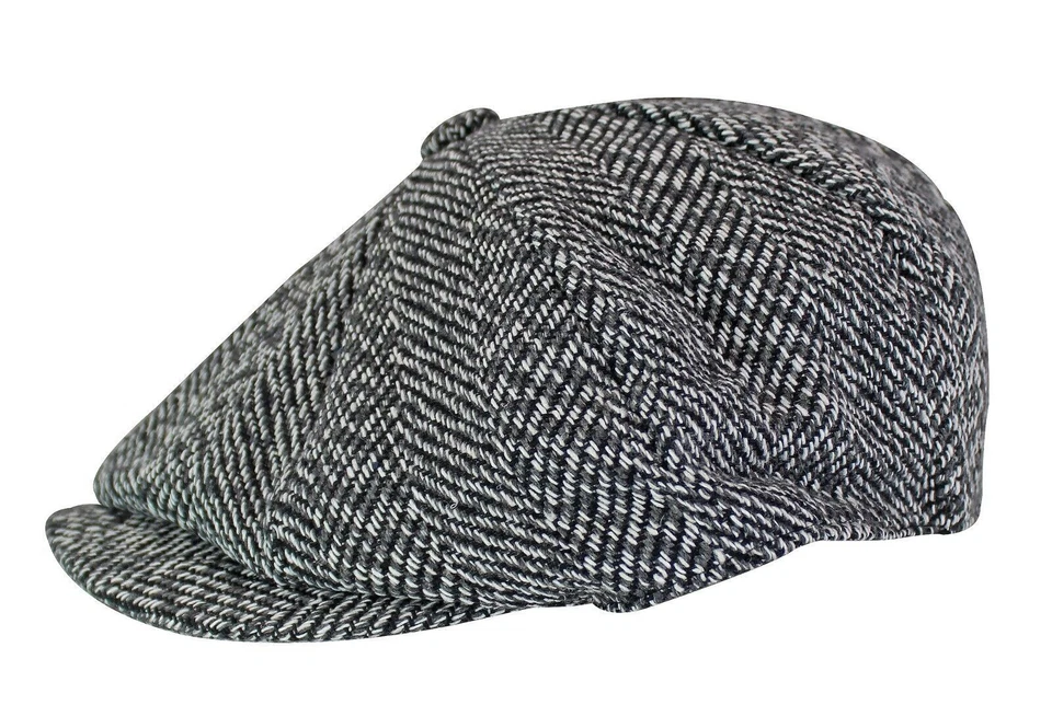 Homme Hiver Anglaise Vintage Traditionnelle Laine Casquette Plate Gavroche - Photo 3/4