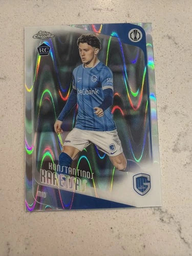 2025-26 Topps Chrome UCC Konstantinos Karetsas KRC Genk Rookie Raywave #150