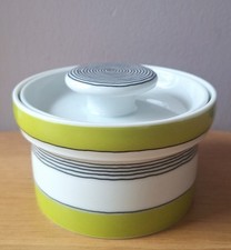 Vintage Thomas Porcelain Germany Saturn Pattern Lidded Sugar Bowl - Rosenthal 