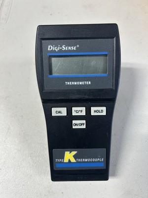 EUTECH INS 60010-10 TYPE K THERMOCOUPLE THERMOMETER DIGI-SENSE (works great)