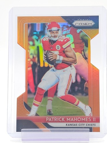 PATRICK MAHOMES II 2018 PANINI PRIZM ORANGE DIE CUT /249 #102 CHIEFS Q1887