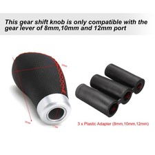 5 6 Speed Car Manual Gear Shift Knob Replacement For 8mm 10mm 12mm Port Gea HXYX