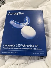 AURAGLOW Auraglow Teeth Whitening Kit LED Accelerator Light..NEW OPEN BOX