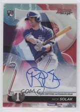 2020 Bowman's Best of 2020 Refractor Nick Solak #B20-NS Auto fm0