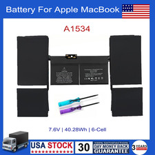 New A1534 A1527 Battery For Apple MacBook Retina 12 A1705 Early 2015 2016 2017