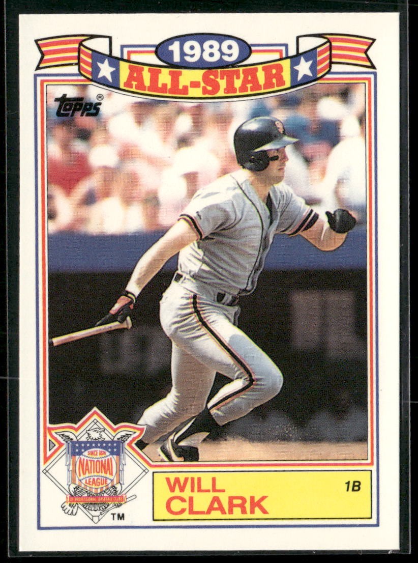 1990 Topps #2 Will Clark Glossy All-Stars