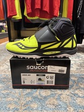 Saucony Lanzar JAV2 Spike - Men's 9 - Neon Yellow/Black