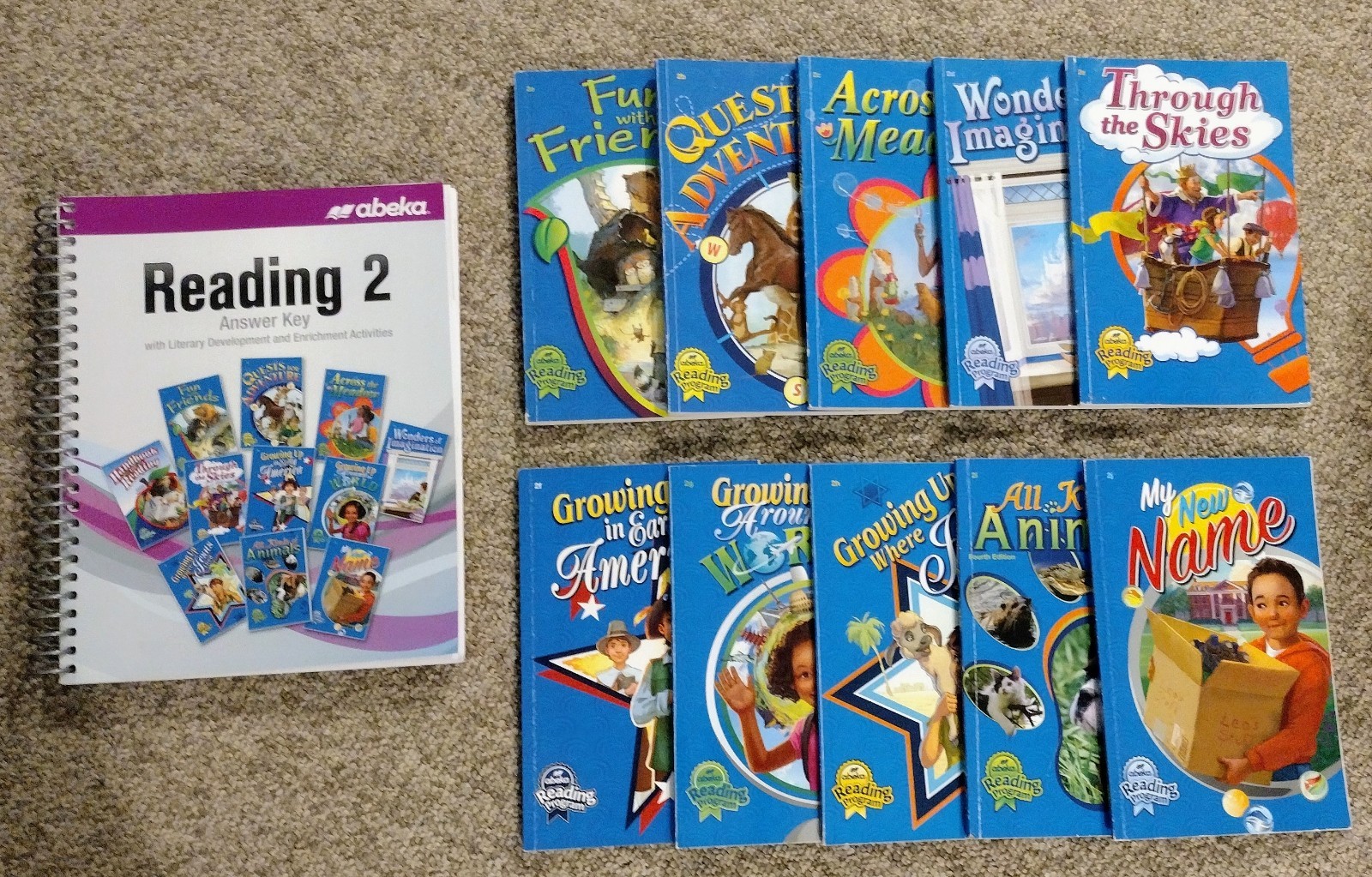 Abeka Grade 2 Readers & Answer Key (Clean Books)