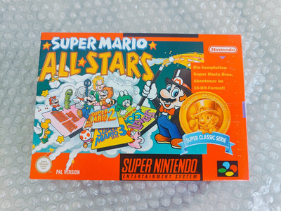 Neu New 100% Original Super Mario Allstars All Stars SNES Super Nintendo NOS