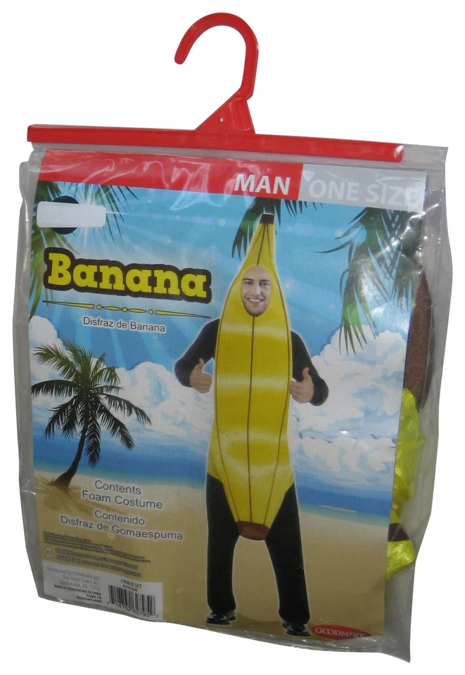 Goodmark Banana Déguisement Mousse Adulte Homme Taille Unique Multicolore - Photo 1/4