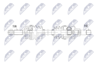 Antriebswelle NTY NPW-TY-205 FüR Toyota Aygo PAB40 Peugeot 108 CitroËN C1 2 Vti