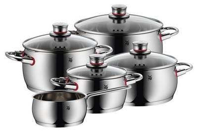 WMF Quality One Topfset Induktion 5-teilig, Kochtopf Set, Cromargan Edelstahl