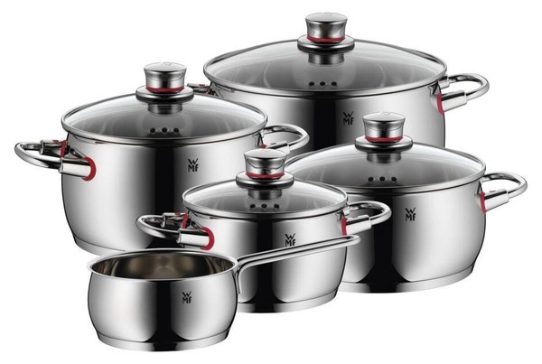 Wmf Quality One Topfset Induktion 5-Teilig, Kochtopf Set, Cromargan Edelstahl-image