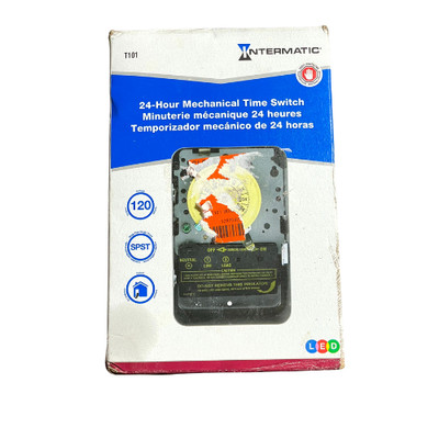 Intermatic T101 40A 120V SPST 24-Hour Mechanical Time Switch w/ Indoor Enclosure