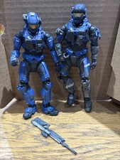 Macfarlane Toys Halo Reach Spartan MP Blue X2 Carter Weapon 2011