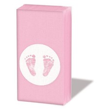 Taschent&uuml;cher  21,5 x 22 cm &ndash; 4-lagig &ndash; &aacute; 10 St&uuml;ck pro Packung - Geburt - Baby S