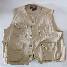Duluth Trading Company Utility Vest Men Fishing Outdoor Travel Pockets Size XXL