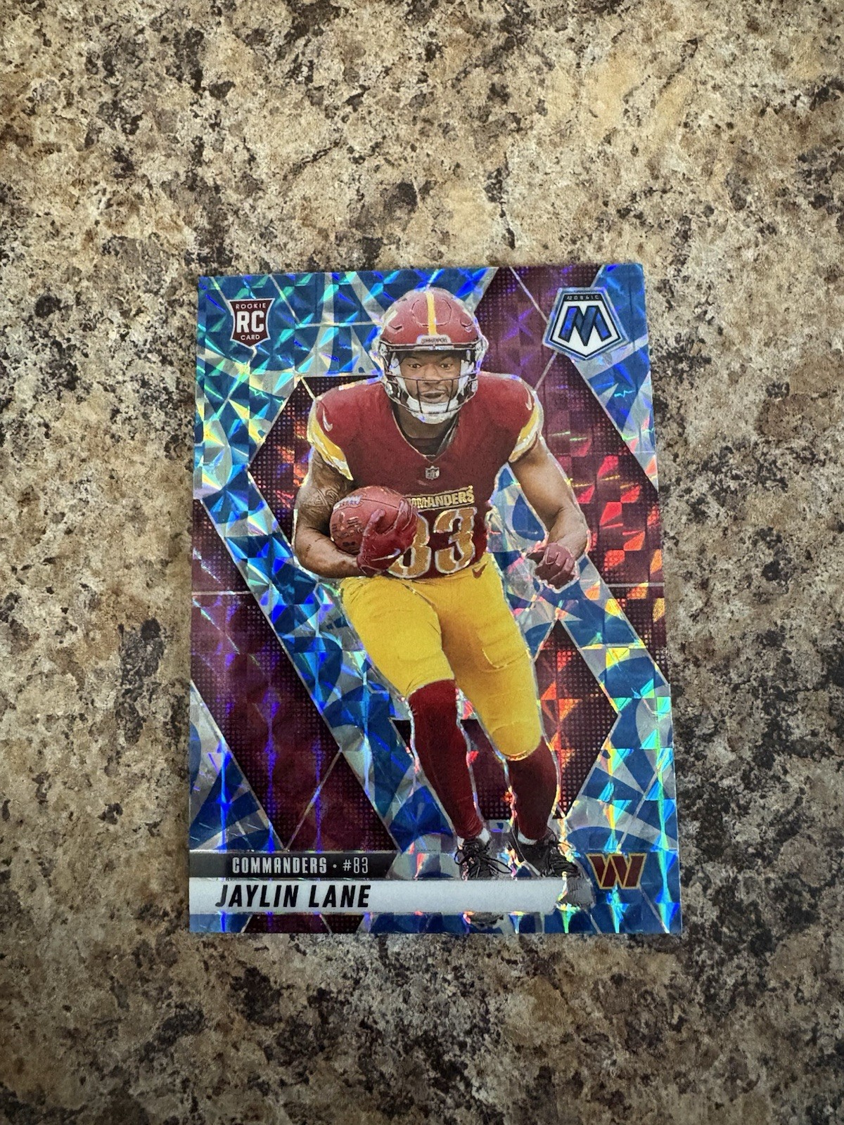 2025 Panini Mosaic - Rookies Jaylin Lane #306 Reactive Blue Mosaic Prizm (RC)