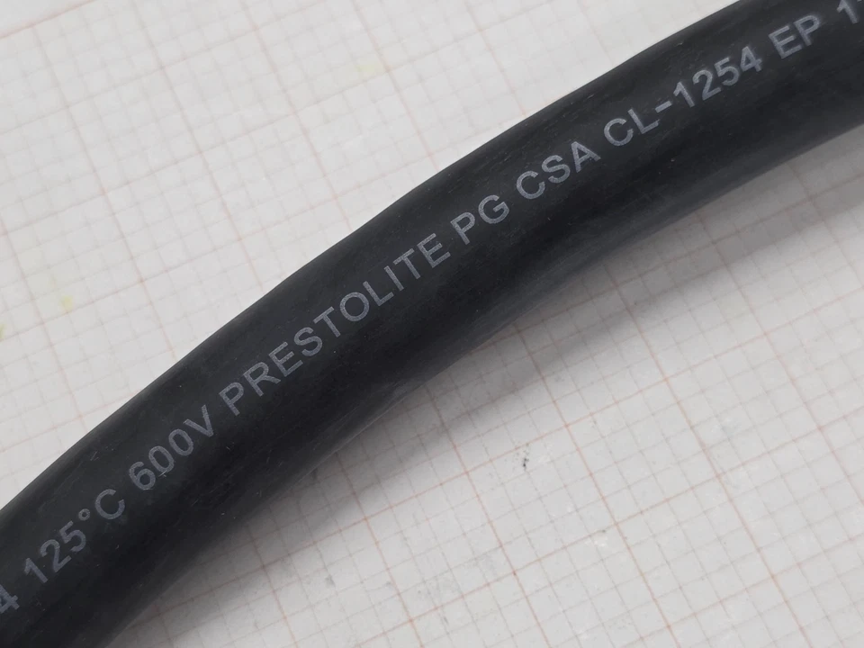 Cable de plomo de motor de alta temperatura Prestolite #3/0awg UL-3284 125C 600V EPDM/5 pies Foto 3 de 4