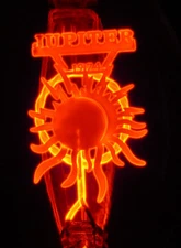 VINTAGE GLOWLAMP, RARE 1974 AEROLUX MARDI GRAS JUPITER PARADE SOUVENIR