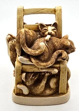 Harmony Kingdom 1996 RUMBLE SEAT Box Figurine Cats and Mice Chair England TJCA5