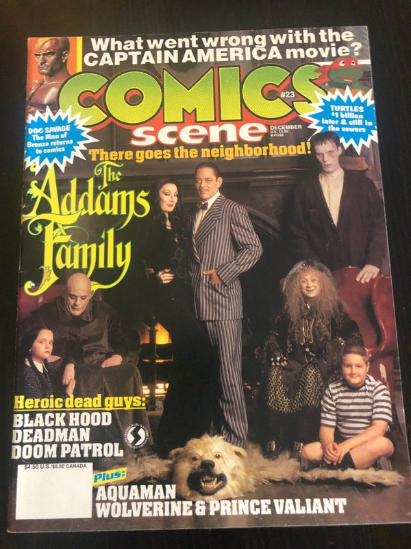 Magazine COMICSSCENE #23 - Adam';s Family Teenage Mutant Turtles Cap Movie '91