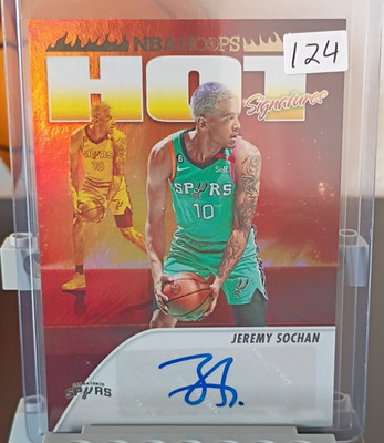 Panini NBA Hoops 2023-24 Jeremy Sochan Hot Signatures Autograph #HS-SOC Spurs