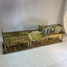 Marx Toys Roy Rogers MINERAL CITY Tin Litho Western Town 27.5" Vintage 50's
