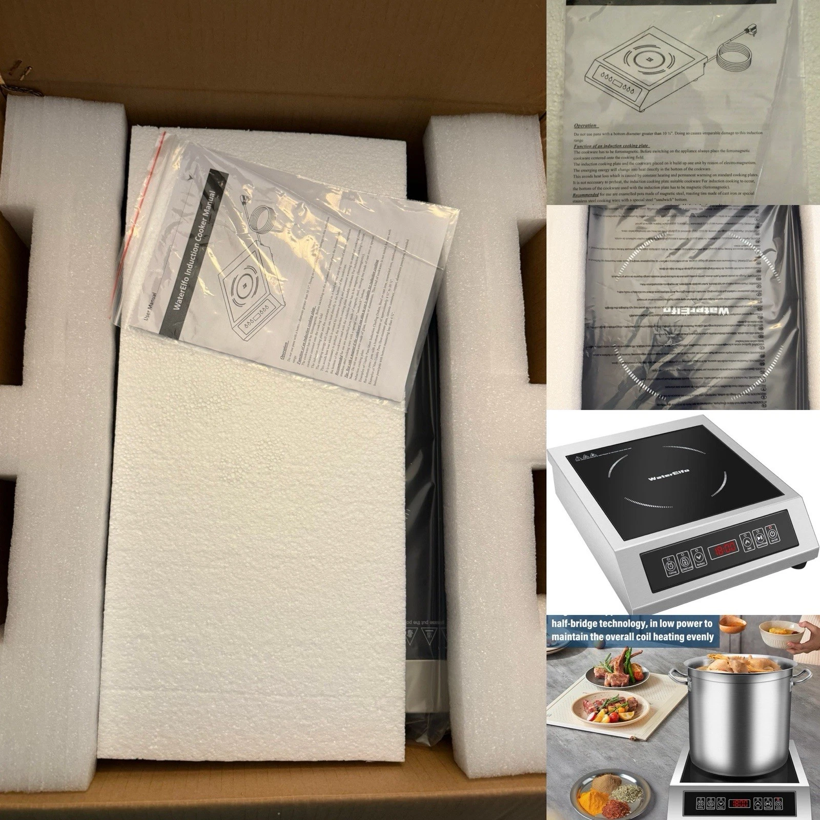Professional Portable Induction Cooktop,1800 Watts 120V Commercial Range
Opens in a new window or ta