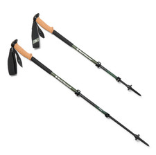 New - Black Diamond Alpine Carbon Cork Adjustable Trekking Poles   Pair
