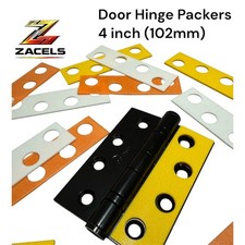 Zacels Door Hinge Packer Set - Plastic Door Hinge Shims - 4 inch Hinges (102mm)