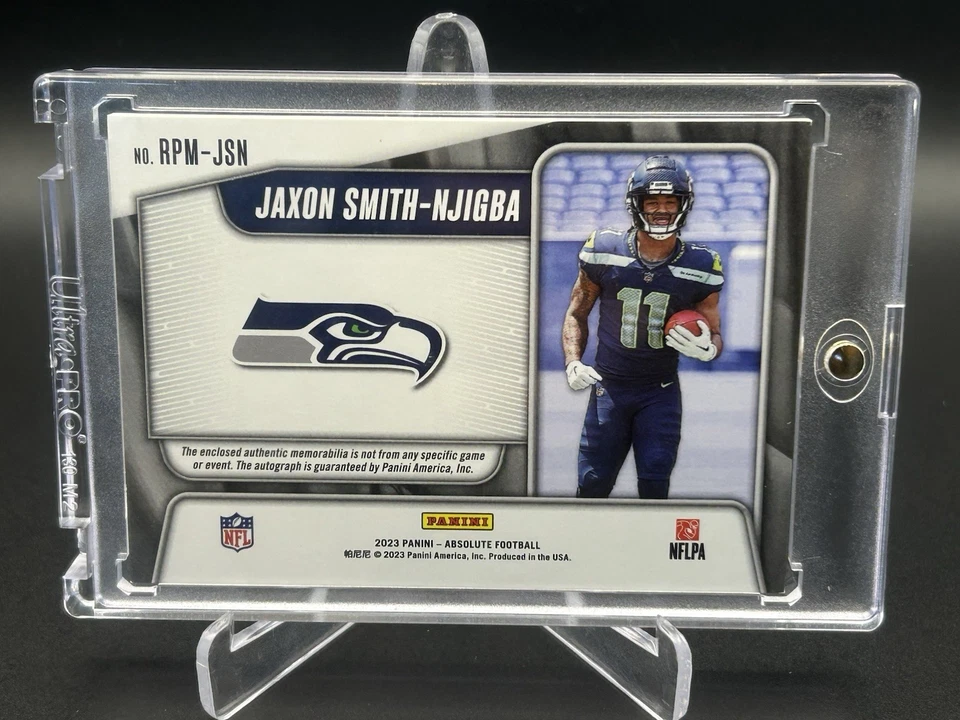 Jaxon Smith-Njigba RC double patch auto /199 - Image 4 of 4