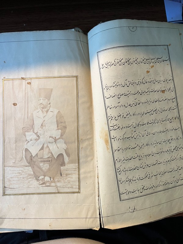 سفر نامه ناصرالدین شاه قاجار به خراسان-Lithograph edition, Tehran, October 1869