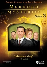 MURDOCH MYSTERIES, SEASON THREE - DVD - GOOD