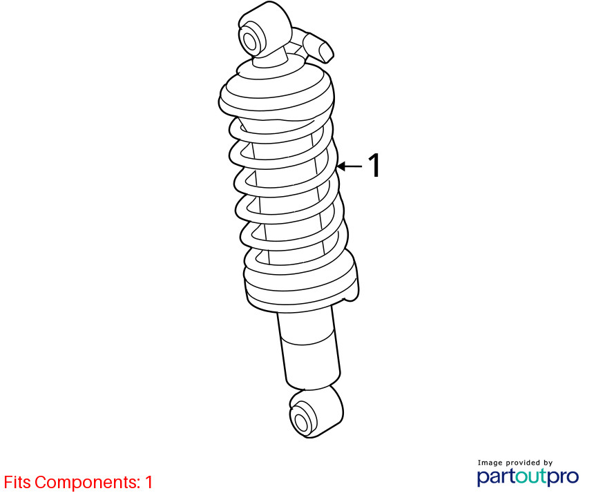 2008-2015 Audi R8 5.2 Rear Strut Right OEM