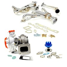 T76 T4 Turboexternal Wastegatemanifold For Chevy Gmc 5.0 Tbi 305 350 Sbc V8