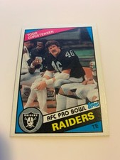 1984 Topps Football Card #105 Todd Christensen Raiders