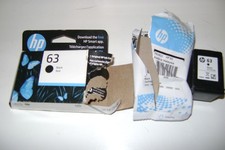HP 63 Black Original Ink Cartridge, 170 pages, opened but unused sep 2025 exp