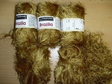 Brazilia von Schachenmayr Fransengarn 5x50g Farbe 1025 senfgelb Neu !!!