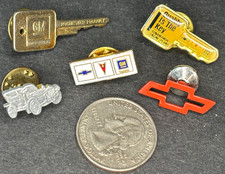 General Motors Lapel Pin Lot w/Rochester & Tonawanda Engine Plant Key VTG GM