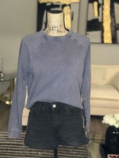 Universal Thread Goods Co. Women's Crewneck Raglan Sweatshirt in Washed Blue