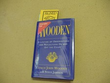1977 Wooden - by Coach John Wooden signed, on book plate, 2004