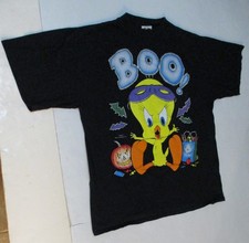 Looney Tunes Tweety Bird Boo Halloween Vintage T Shirt 1996 XL Freeze SinglStch