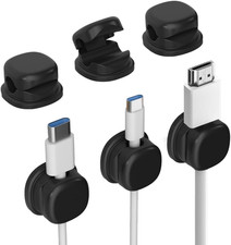 Magnetic Cord Organizer Holder, Upgrade Cord Holder for Nightstand, Adhesive Wir