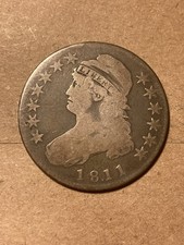 1811 (18.11) Capped Bust Half Dollar - Punctuated Date - As Shown! (#1765)