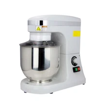 Omcan USA 44475 Countertop 7 qt Planetary Mixer with Guard, Variable Speed, 2...