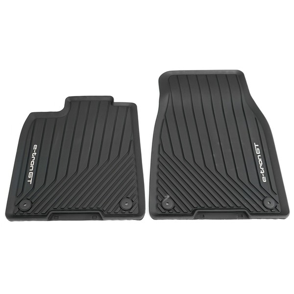 Original Audi E-Tron GT Allwettermatten 2X Gummimatten Vorn Gummi FußMatten OEM-image