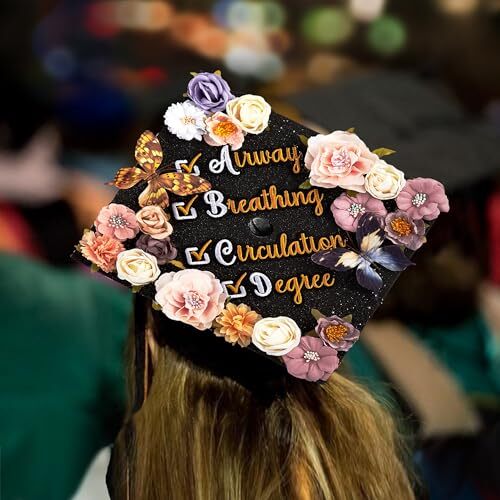 3D Butterfly Graduation Gifts, Graduation Cap Decorations-Nurse Grad Cap Topper - Picture 7 of 28